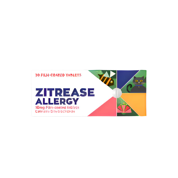 ZITREASE ALLERGY 10MG FC TABLETS X 30