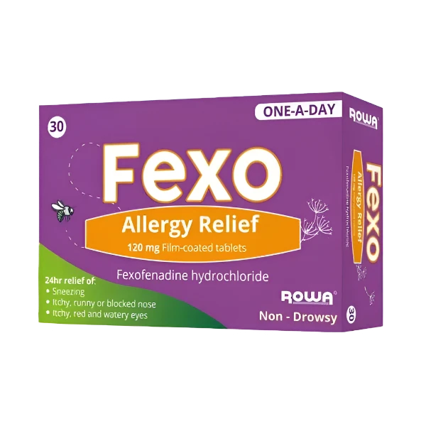 Fexo Allergy Relief Tablets 120mg (30) (Generic of Telfast)