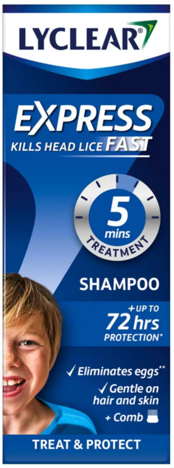 LYCLEAR EXPRESS SHAMPOO 200ML+COMB