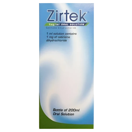 ZIRTEK SOLUTION ALLERGY RELIEF OTC 200ML