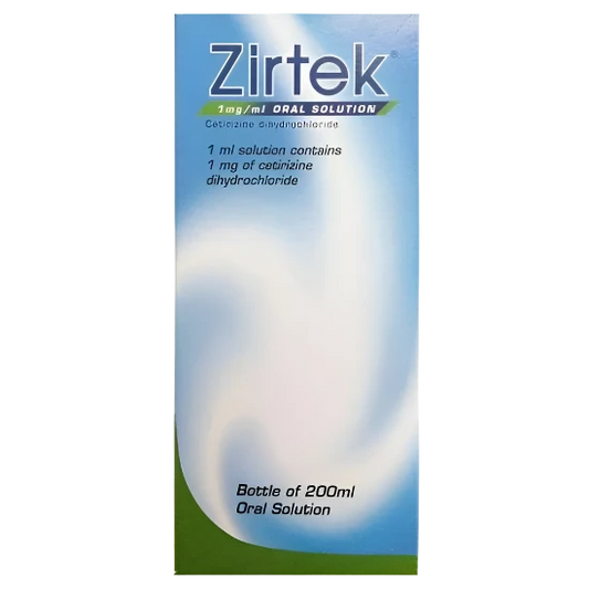 ZIRTEK SOLUTION ALLERGY RELIEF OTC 200ML