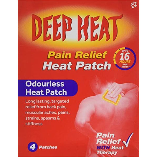 Deep Heat Pain Relief Heat Patch (4 Patches)