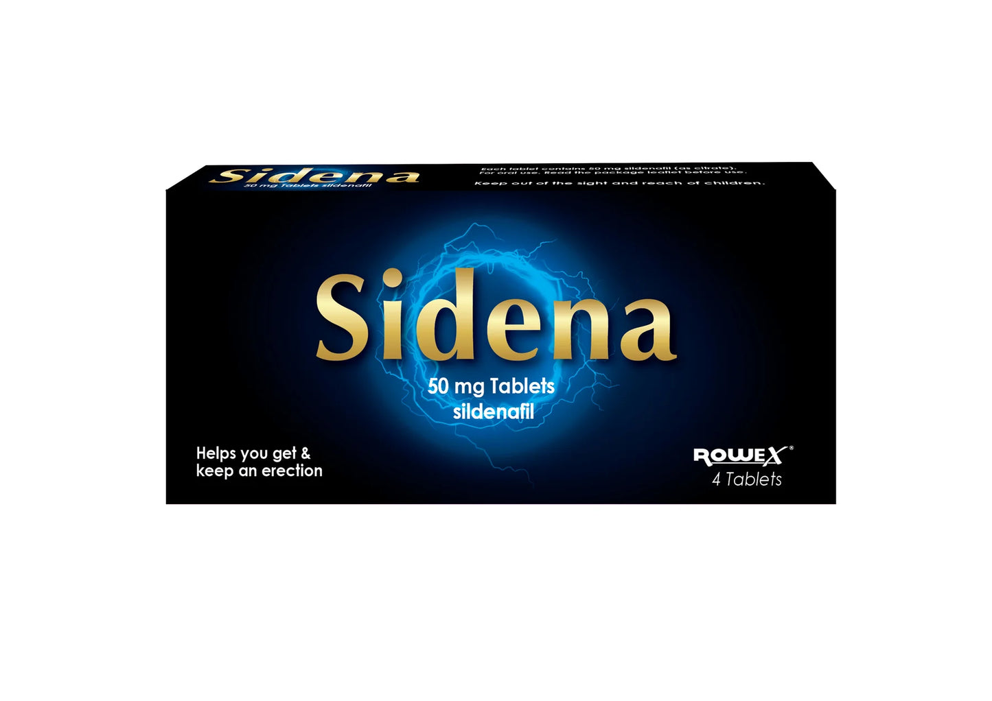 Sidena 50mg Tablet (4 Tablets) (Generic of Viagra)
