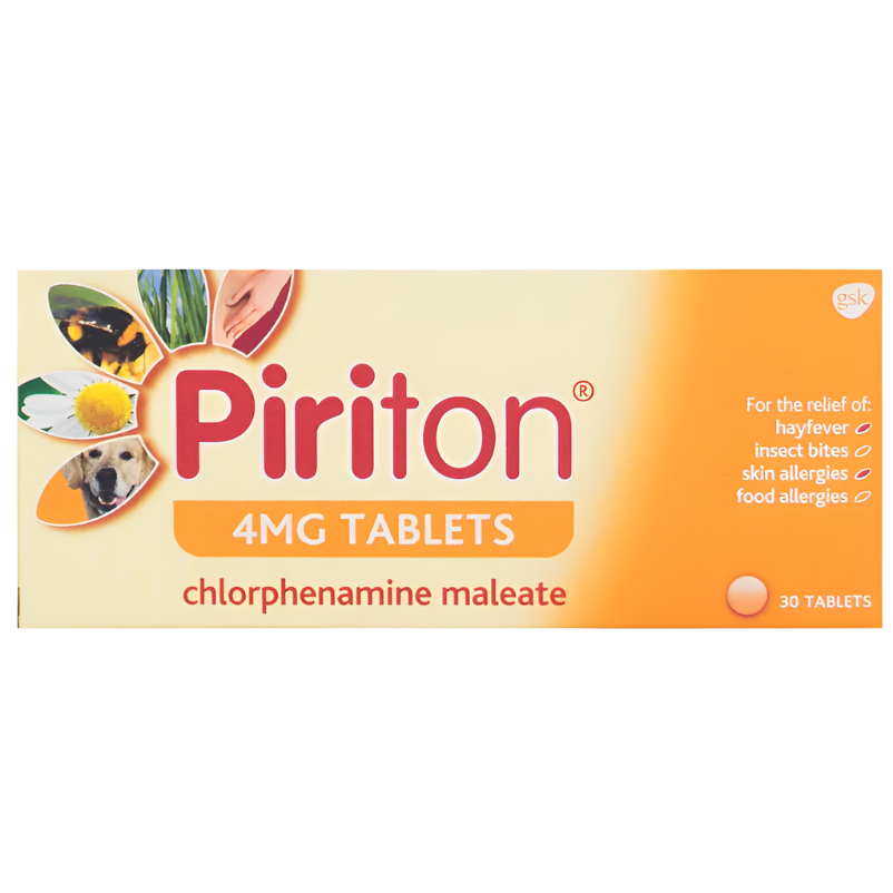 Piriton 4mg, 30 Tablets, Helps Relieve Hayfever Symptoms