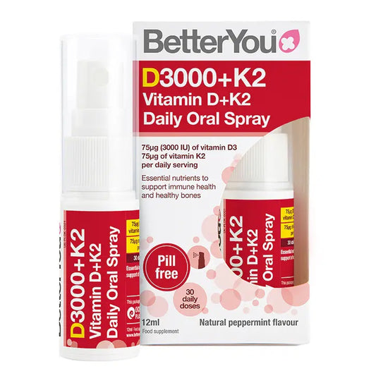Better You Vitamin D 3000IU+K2 Daily Oral Spray (12ml)