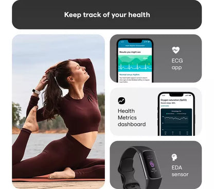 FITBIT Charge 5 Fitness Tracker - Black, Universal