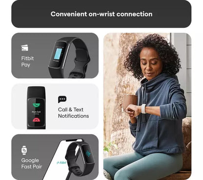 FITBIT Charge 5 Fitness Tracker - Black, Universal