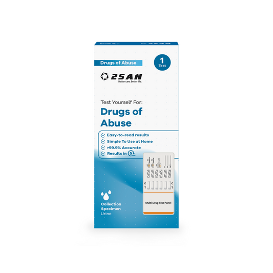 Drugs of Abuse Home Test (1 Urine Test): Cocaine, Opiates, Cannabis, Amphetamine, Methamphetamine, Benzodiazepines