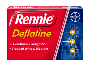 RENNIE DEFLATINE CHEWABLE TABLETS X 18'S
