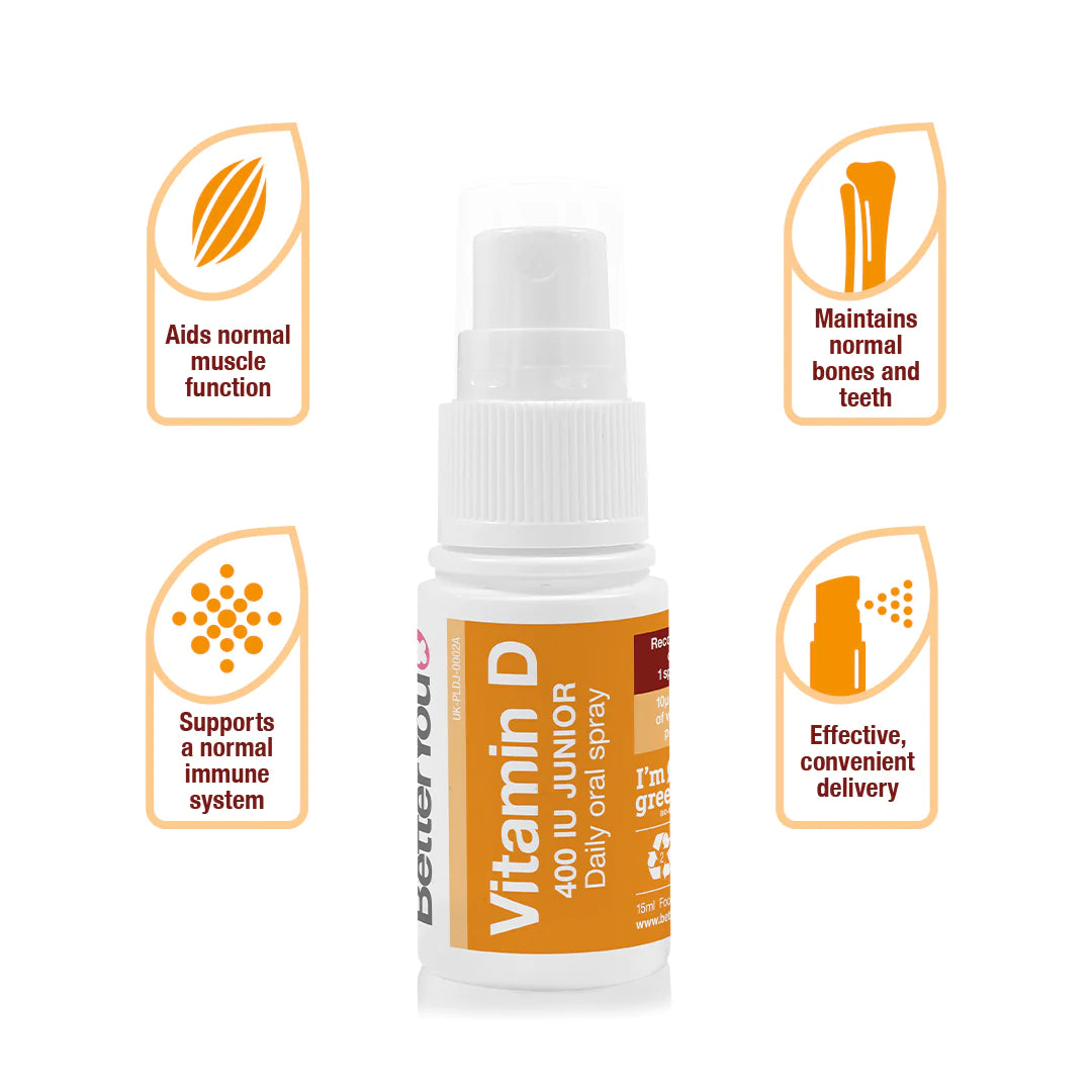 BetterYou Vitamin D 400IU Junior Supplement Spray (15ml)