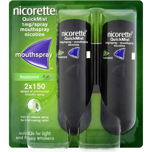 Nicorette Quickmist Freshmint 1mg Spray Double Pack