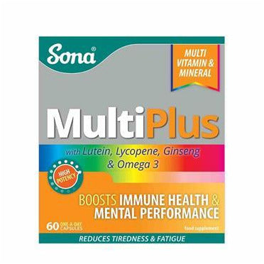 Sona MultiPlus Multi Vitamin & Mineral Capsules (60)