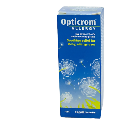 Opticrom Allergy Eye Drops 10ml, Eye Allergy Relief