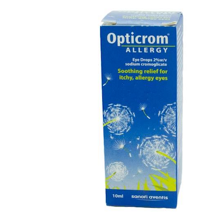 Opticrom Allergy Eye Drops 10ml, Eye Allergy Relief