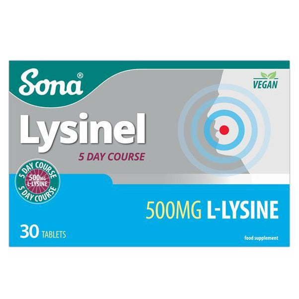 Sona Lysinel L-Lysine Tablets 500mg 5 Day Course (30)