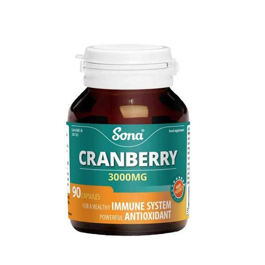 Sona Cranberry 3000mg Capsules (90)