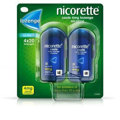 Nicorette Cools 4mg Icy Mint (4x20 Lozenges)