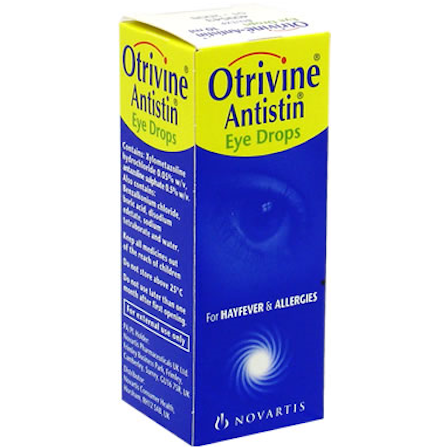 Otrivine-Antistin Eye Drops 10ml for hay fever and itchy red eyes