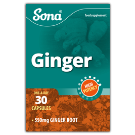 Sona Ginger Capsules 550mg (30)